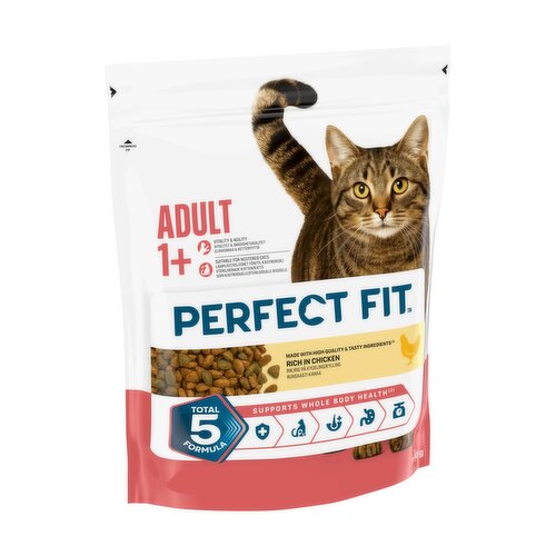 PERFECT FIT Adult 1+ Dry Cat Food Chicken 750g