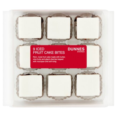 Dunnes Stores 9 Iced Fruit Cake Bites 305g