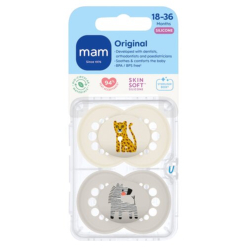 MAM ORIGINAL 18-36M SOOTHER 2PK 