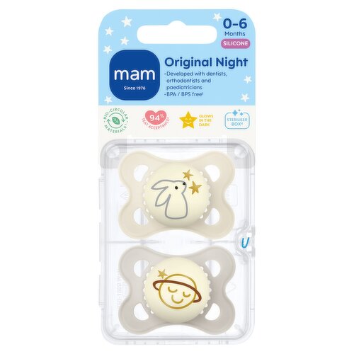 MAM Silicone Original Night 0-6 Months