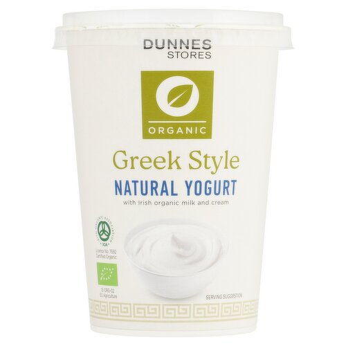 Dunnes Stores Organic Greek Style Natural Yogurt 500g