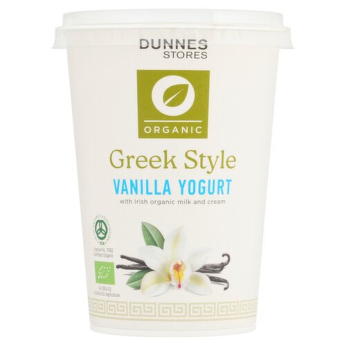 Dunnes Stores Organic Greek Style Vanilla Yogurt 450g