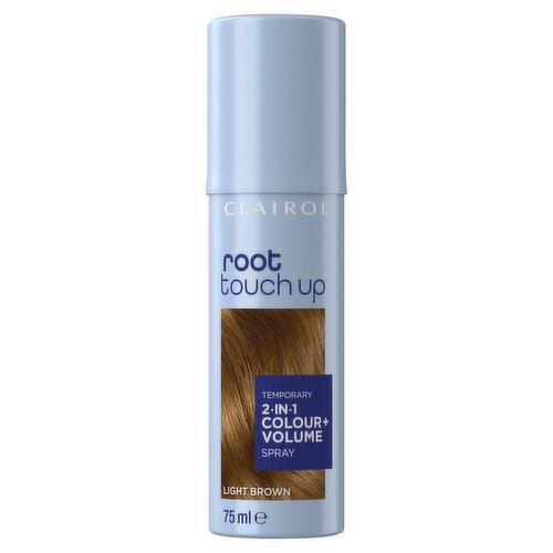 Clairol Root Touch Up Temporary 2-in-1 Colour+Volume Spray Light Brown 75ml