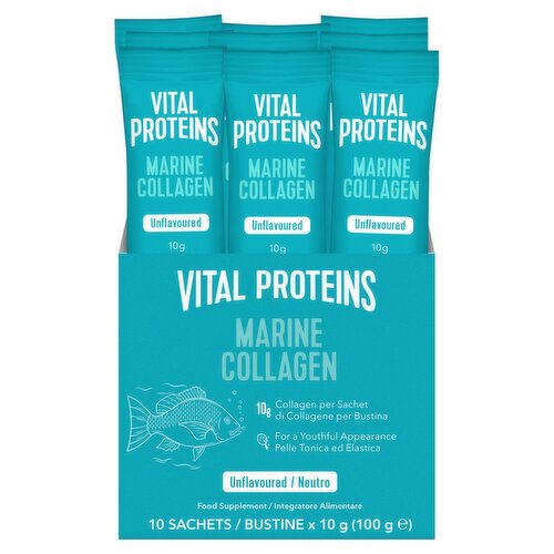 Vital Proteins Marine Collagen Unflavoured Powder 10 Sachets (10x10g)