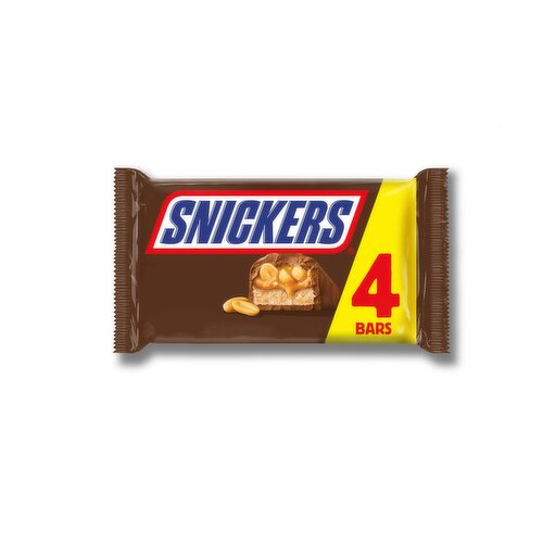 Snickers Caramel, Nougat, Peanuts & Milk Chocolate Snack Bars Multipack 4x41.7g