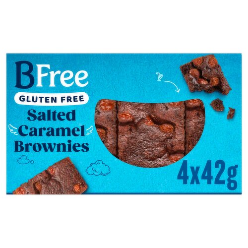 BFree Gluten Free Salted Caramel Brownies 4 Pack