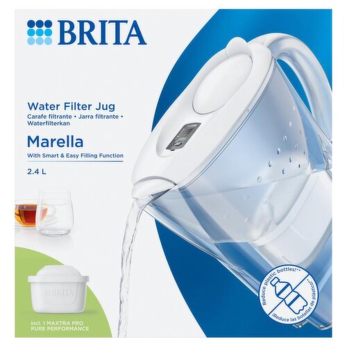 BRITA Marella Water Filter Jug - 2.4L White
