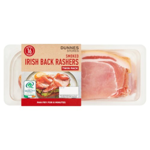 Dunnes Stores 16 Smoked Irish Back Rashers 2 x 320g (640g)