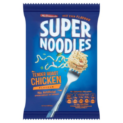McDonnells Super Noodles Tender Roast Chicken Flavour 85g