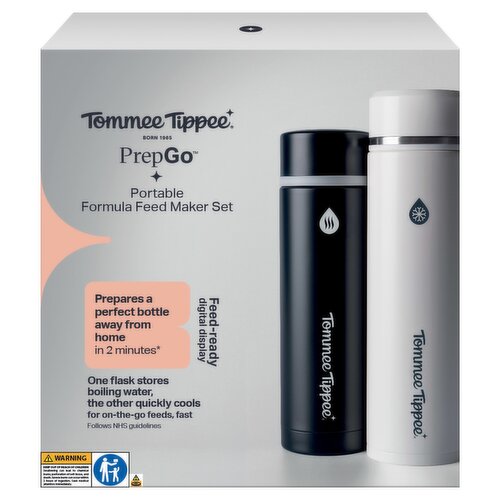 Tommee Tippee Portable PrepGo Formula Feed Maker Kit, 2 Minute Baby Bottle Maker