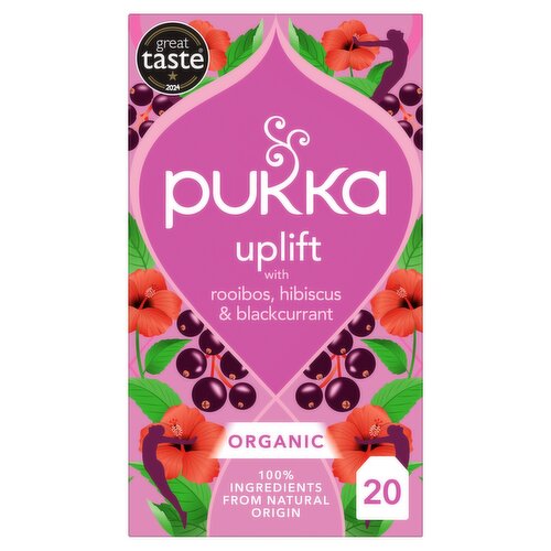 Pukka Organic Morning Berry Tea 20 Home Compostable Herbal Tea Bags 34g