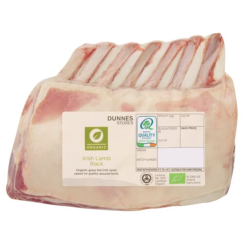 Dunnes Stores Organic Irish Lamb Rack 0.600kg