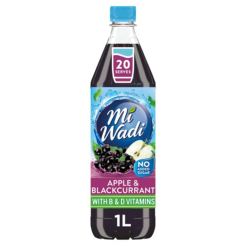 MiWadi Apple & Blackcurrant Bottle 1L