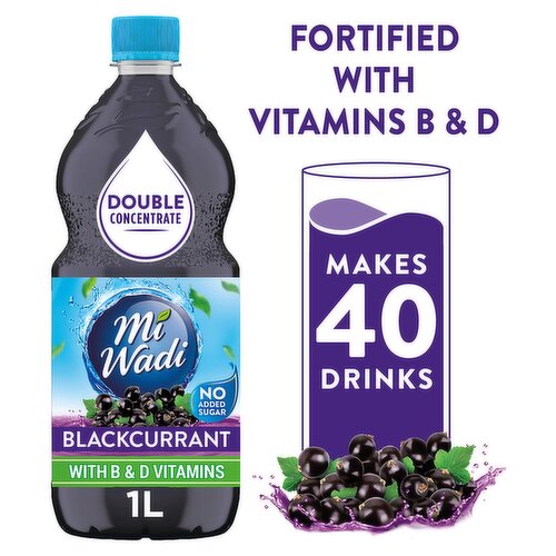 MiWadi Blackcurrant Bottle 1L