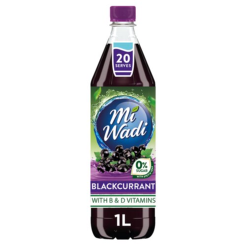 MiWadi Blackcurrant Bottle 1L