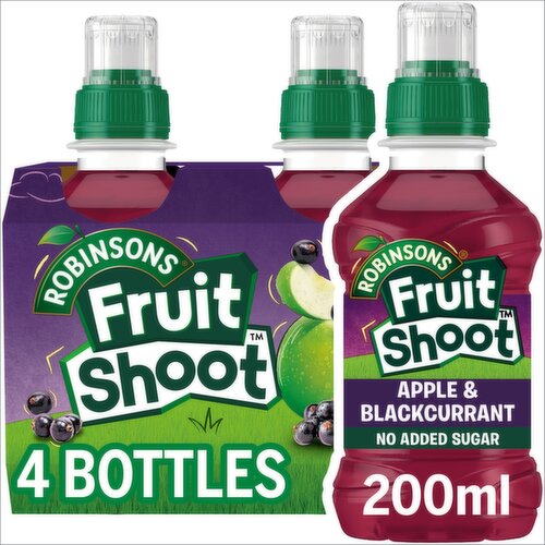 Robinsons Fruit Shoot Apple & Blackcurrant Bottle 4 x 200ml