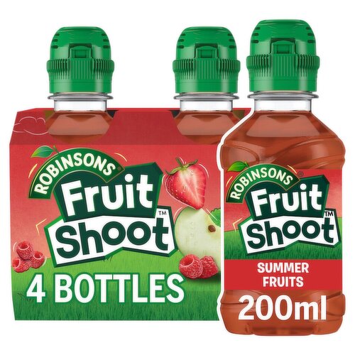 Robinsons Fruit Shoot Summer Fruits Bottle 4 x 200ml