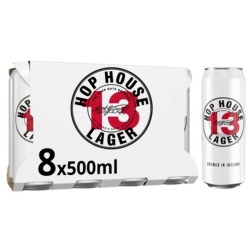 Guinness Hop House 13 Lager Beer 8 x 500ml