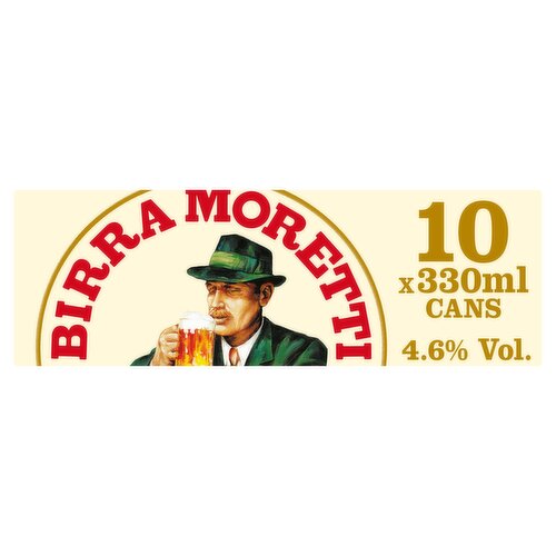 Birra Moretti Premium Lager 10 x 330ml