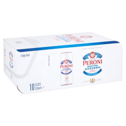 Peroni Nastro Azzurro Cans 10 x 330ml