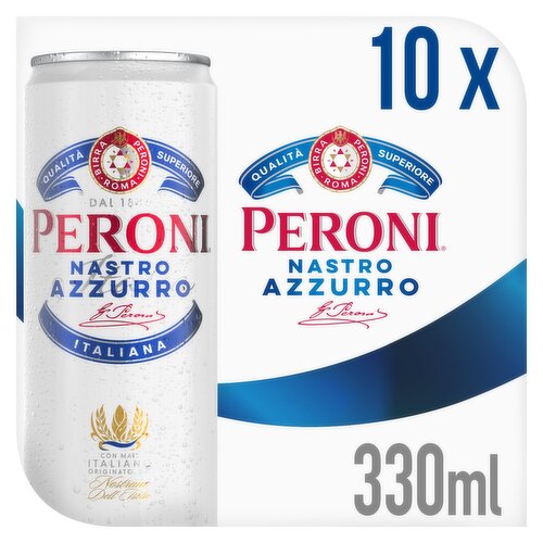 Peroni Nastro Azzurro Cans 10 x 330ml