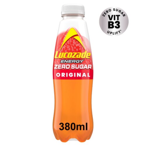 Lucozade Energy Zero Sugar Drink Original 380ml