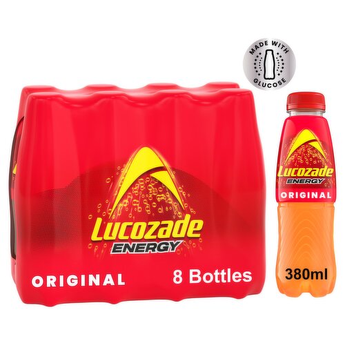 Lucozade Energy Drink Original 8 x 380ml Multipack