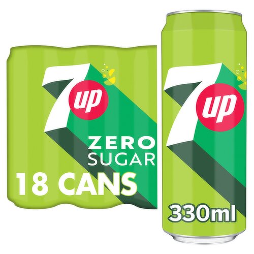 7Up Zero Sugar Can 18 x 330ml