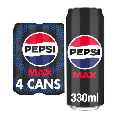 Pepsi Max Can 4 x 330ml