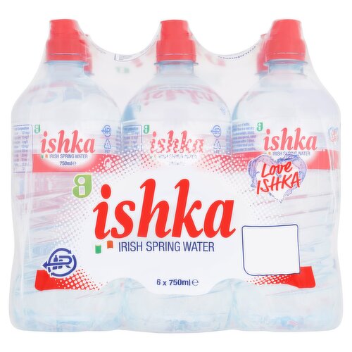 Ishka Iirish Spring Water 6 x 750ml