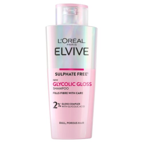 L’Oréal Paris Elvive Glycolic Gloss Sulphate Free Shampoo for Dull Hair 200ml
