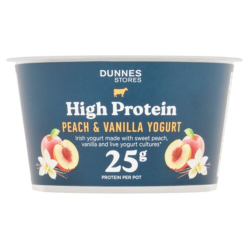 Dunnes Stores High Protein Peach & Vanilla Yogurt 200g