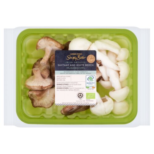 Dunnes Stores Simply Better Irish Organic Shiitake and White Beech Mushrooms 150g