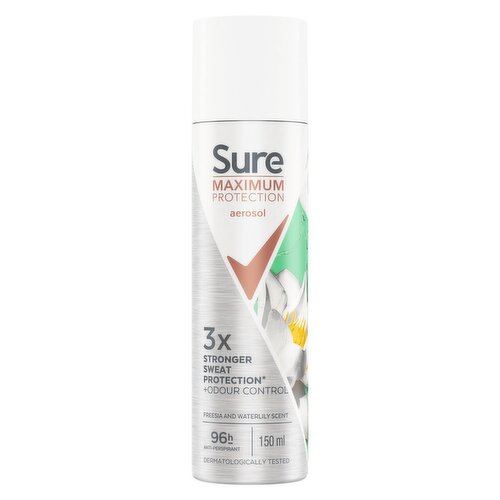 Sure Maximum Protection Freesia & Waterlily Anti-Perspirant Aerosol 150 ml
