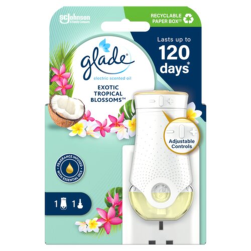 Glade Electric Scented Oil Plug In Holder & Refill Tropical Blossom 20ml