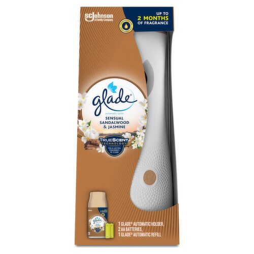 Glade Automatic Spray Air Freshener Holder & Refill Sandalwood & Jasmine 269ml