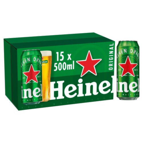 Heineken Original Pure Malt Lager 15 x 500ml