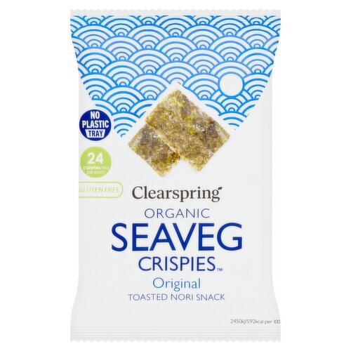 Clearspring Organic Seaveg Crispies Original Toasted Nori Snack 4g