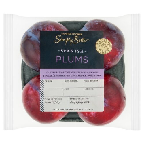 Dunnes Stores Simply Better Spanish Plums 4pk