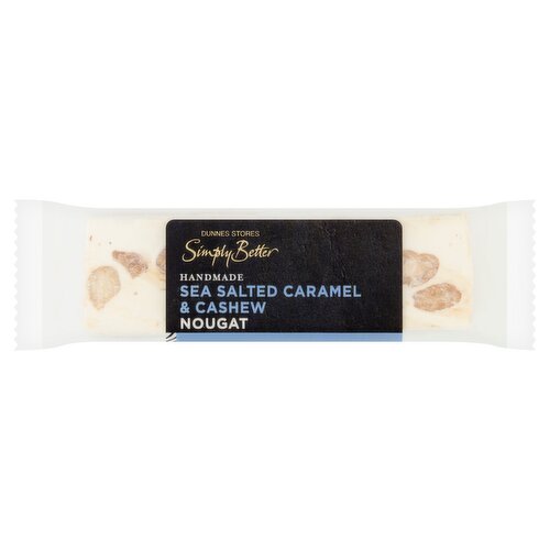 Dunnes Stores Simply Better Handmade Sea Salted Caramel & Cashew Nougat 45g
