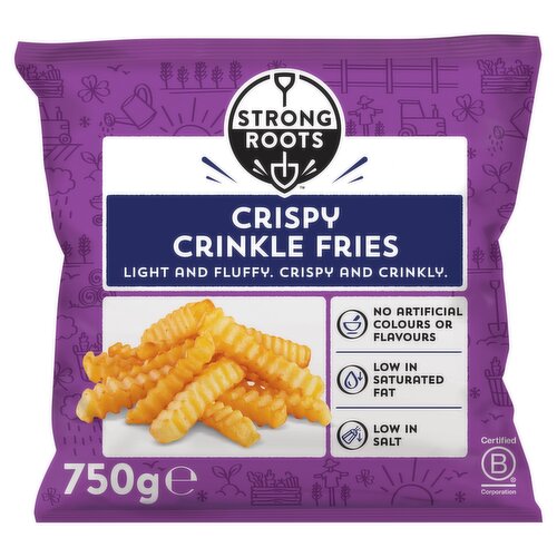 Strong Roots Crispy Crinkle Fries 750g