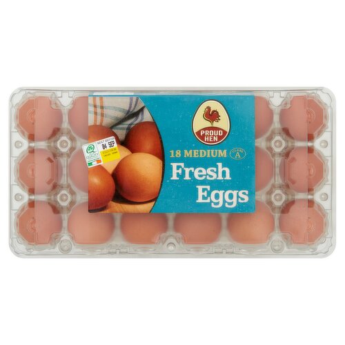Proud Hen 18 Medium Fresh Eggs