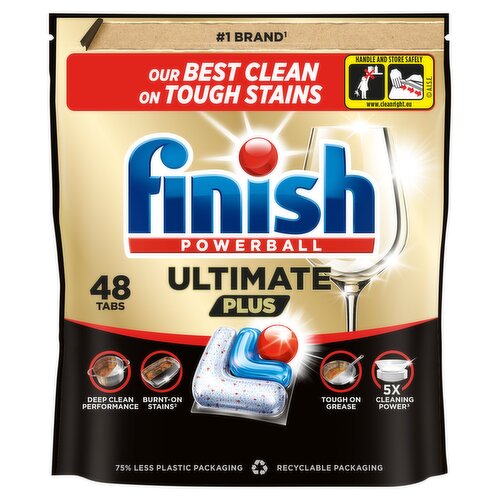 Finish Ultimate Plus All In One Dishwasher Tablets Fresh - 48 Tabs