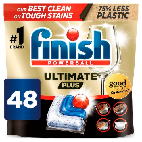 Finish Ultimate Plus All In One Dishwasher Tablets Fresh - 48 Tabs