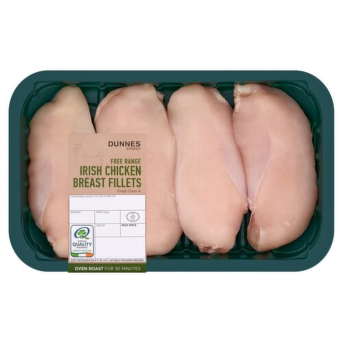 Dunnes Stores Free Range Irish Chicken Breast Fillets 660g