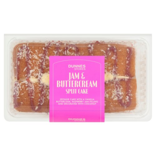 Dunnes Stores Jam & Buttercream Split Cake 400g