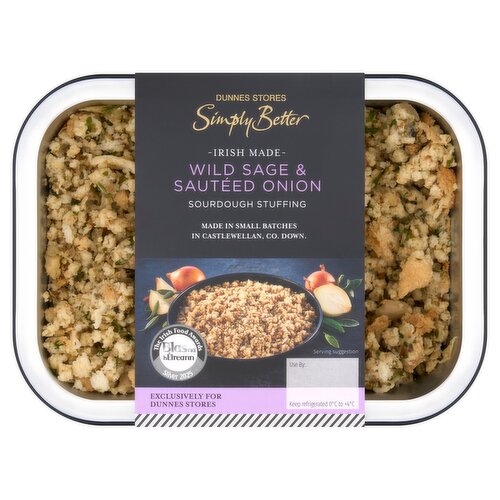 Dunnes Stores Simply Better Irish Made Wild Sage & Sautéed Onion Sourdough Stuffing 225g