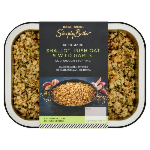 Dunnes Stores Simply Better Irish Made Shallot, Irish Oat & Wild Garlic Sourdough Stuffing 225g