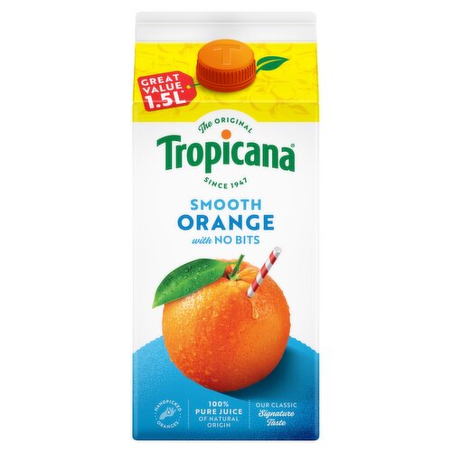 Tropicana Smooth Orange Fruit Juice 1.5L