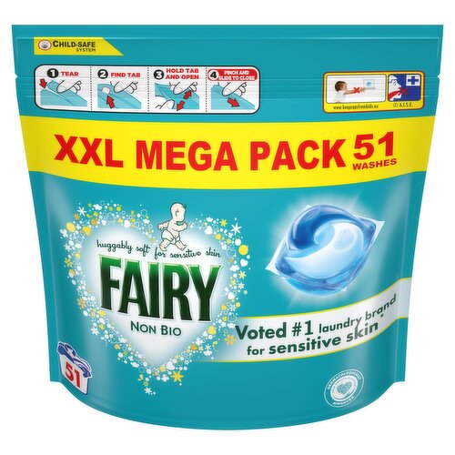 Fairy Non Bio PODS®, 51 Washes